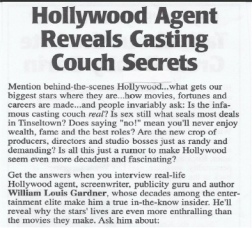 Hollywood Agent reveals casting couch secrets